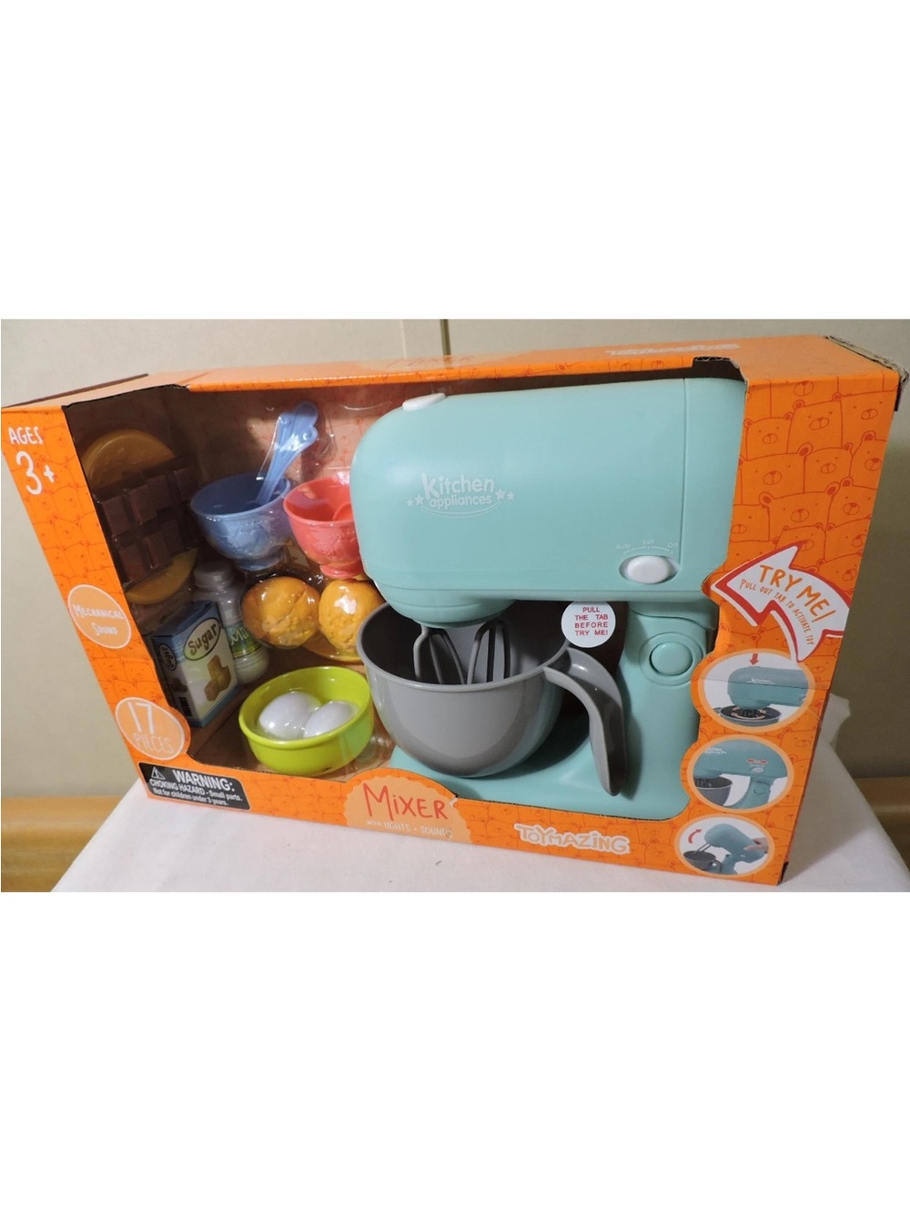 Toymazing Mixer Play Set Mixer with light and sound 17 pieces New in Box